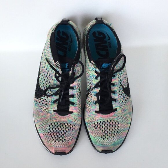 Nike Flyknit Racer Multi-Color M's 6.5. W's 8 - Picture 1 of 15
